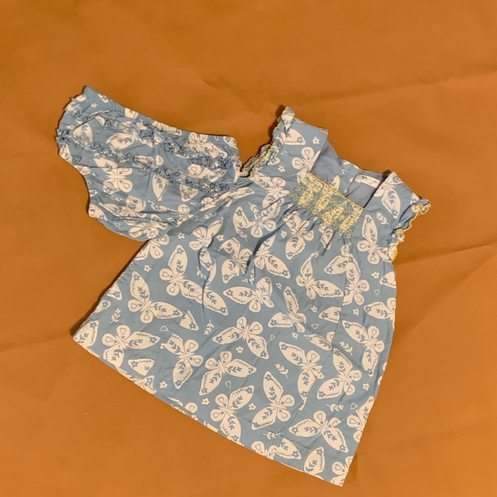 Mini Boden Butterfly Dress - 6-12 months